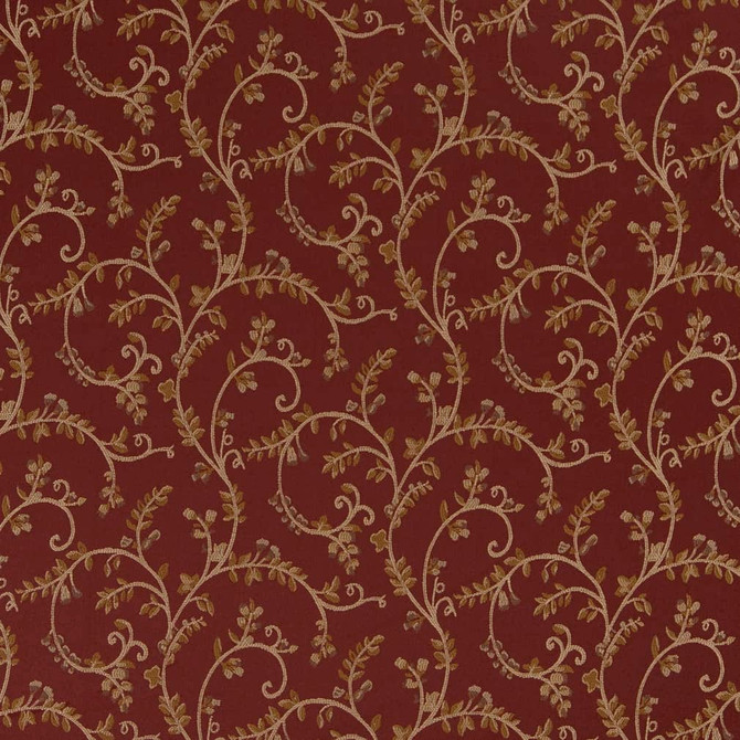 Charlotte Fabric D1808 Currant Nicolette Vintage Elegance 100% Woven Polyester Asia Exceeds 120,000 Wyzenbeek Rubs (Heavy Duty) </p><p>Repeat: Horizontal: 15" x Vertical: 9" 54 Inches - My Fabric Connection -