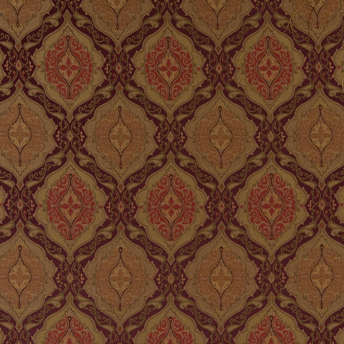 Charlotte Fabric D1838 Aubergine Antoinette Vintage Elegance 100% Woven Polyester Asia Exceeds 120,000 Wyzenbeek Rubs (Heavy Duty) </p><p>Repeat: Horizontal: 7" x Vertical: 10" 54 Inches - My Fabric Connection -