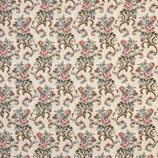 Charlotte Fabric D2055 Rose Mist Tapestry Classics II 39% Polyester, 33% Olefin, 28% Cotton Asia Exceeds 100,000 Wyzenbeek Rubs (Heavy Duty) </p><p>Repeat: Horizontal: 6.5" x Vertical: 7" 54 Inches - My Fabric Connection -