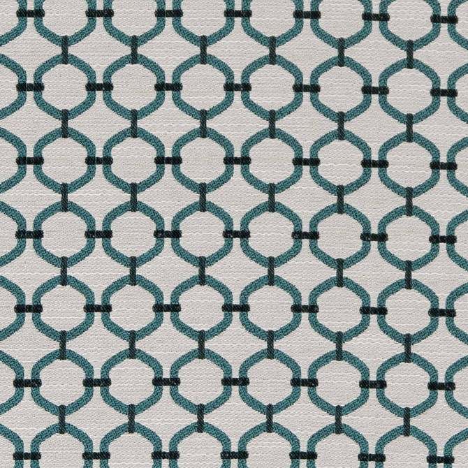 Charlotte Fabric D2169 Aqua Lattice Small Scale Patterns 100% Woven Polyester Asia Exceeds 100,000 Wyzenbeek Rubs (Heavy Duty) </p><p>Repeat: Horizontal: 1.5" x Vertical: 1.5" 54 Inches - My Fabric Connection -