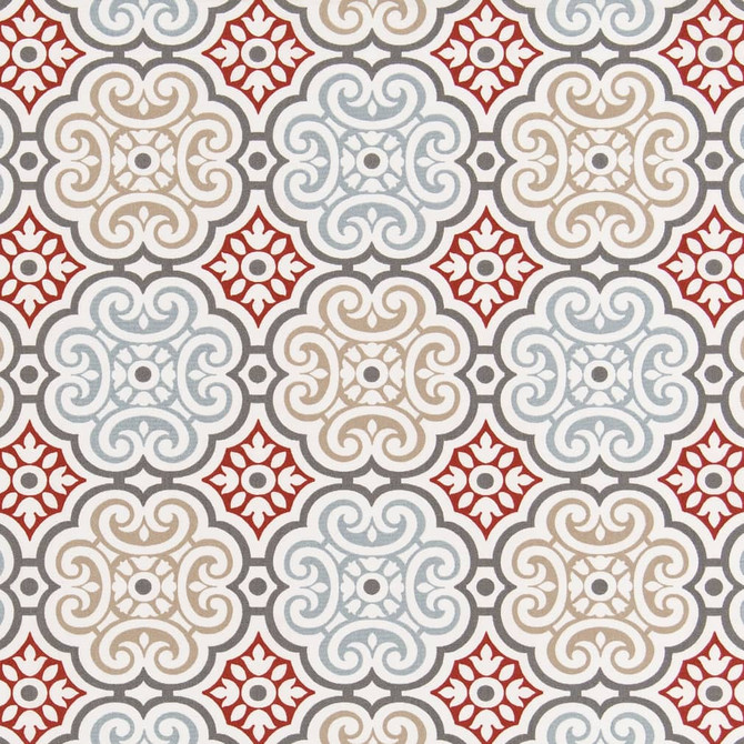 Charlotte Fabric D2481 Cherry Patio Prints 100% Polyester Made in USA Exceeds 60,000 Wyzenbeek Rubs (Heavy Duty) </p><p>Repeat: Horizontal 13.5" x Vertical 12" 54 Inches - My Fabric Connection -