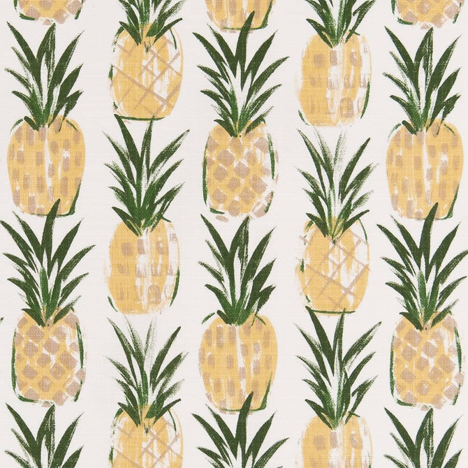 Charlotte Fabric D2516 Pineapple Patio Prints 100% Polyester Made In USA Exceeds 60,000 Wyzenbeek Rubs (Heavy Duty) </p><p>Repeat: Horizontal 13.5" x Vertical 13.5" 54 Inches - My Fabric Connection -