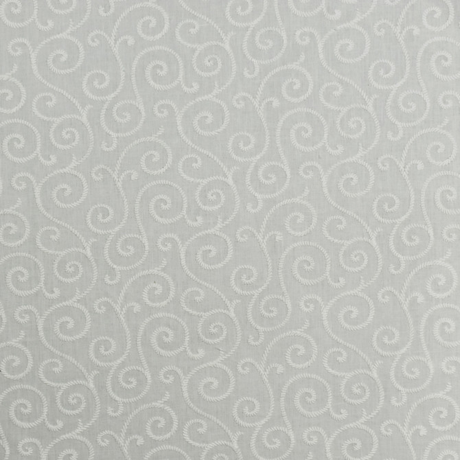 Greenhouse Fabric S1833 Off White M01: Memos by Color 70% Polyester, 30% Cotton With 100% Viscose Embroidery India 9,000 double rubs Performance </p><p>Repeat: 13.5" H, 6" V 54" - My Fabric Connection -
