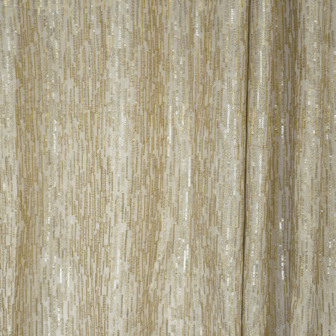 Greenhouse Fabric S2629 Linen - 54% Linen, 32% Cotton, 14% Polyester With 100% Polyester Embroidery INDIA Drapery 4.33" H, 9.45" V 52" - My Fabric Connection -