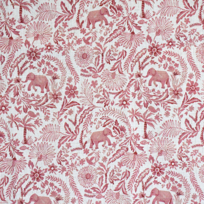 Greenhouse Fabric S4095 Coral M07: Memos by Color 91% Polyester, 9% Linen China 53,000 double rubs </p><p>Repeat: 9" H, 9" V 56" - My Fabric Connection -