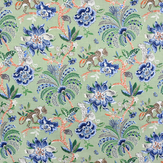 Greenhouse Fabric S3180 Endive 55% Linen, 45% Cotton CHINA 27,000 </p><p>Repeat: 13.5" H, 25.25" V 54" - My Fabric Connection -