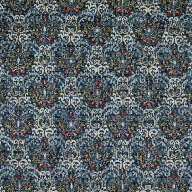 Greenhouse Fabric F3496 Midnight E92: Value Tapestry 70% Polyester, 30% Cotton Mexico 50,000 double rubs </p><p>Repeat: 4.7" H, 3.9" V 54" - My Fabric Connection -