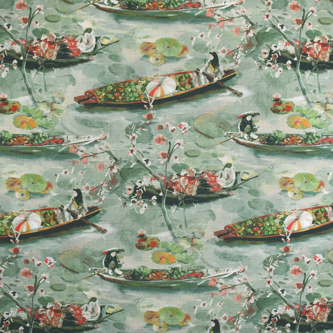 Greenhouse Fabric S3630 Silversage M05: Memos by Color 95% Polyester, 5% Linen China 53,000 double rubs </p><p>Repeat: 28" H, 27" V 58" - My Fabric Connection -