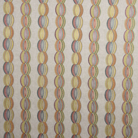 Carole Fabric Chained To You Carnival From The Heart 52% Cotton, 48% Polyester India 6 1/4" V, 8 7/8" H 53" - My Fabric Connection -