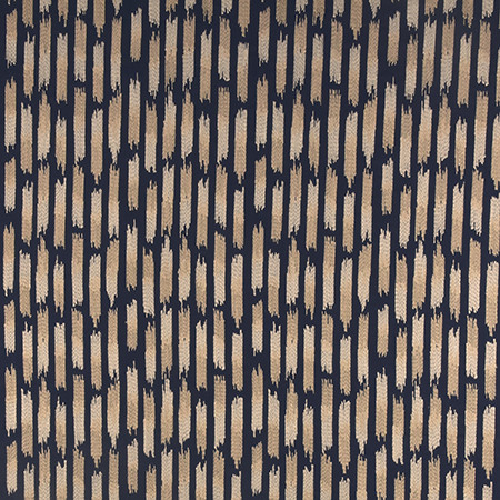Carole Fabric Intertwined Navy From The Heart 65% Cotton, 35% Rayon India 7 1/4" V, 13 1/4" H 52" - My Fabric Connection -