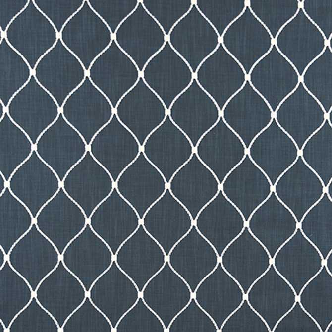 Carole Fabric Made You Smile Indigo From The Heart 100% Polyester India 6 3/8" V, 4 1/2" H 53" - My Fabric Connection -