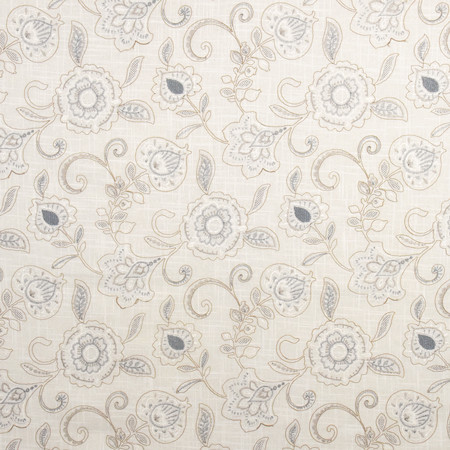 Carole Fabric Spring Garden Linen From The Heart 55% Linen, 45% Rayon China 17 1/2" V, 17 1/4" H 52" - My Fabric Connection -