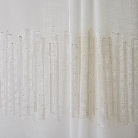 Carole Fabric Fall Across Linen Sheer Philosophy 100% Polyester Turkey 15 1/2" V 122" - My Fabric Connection -