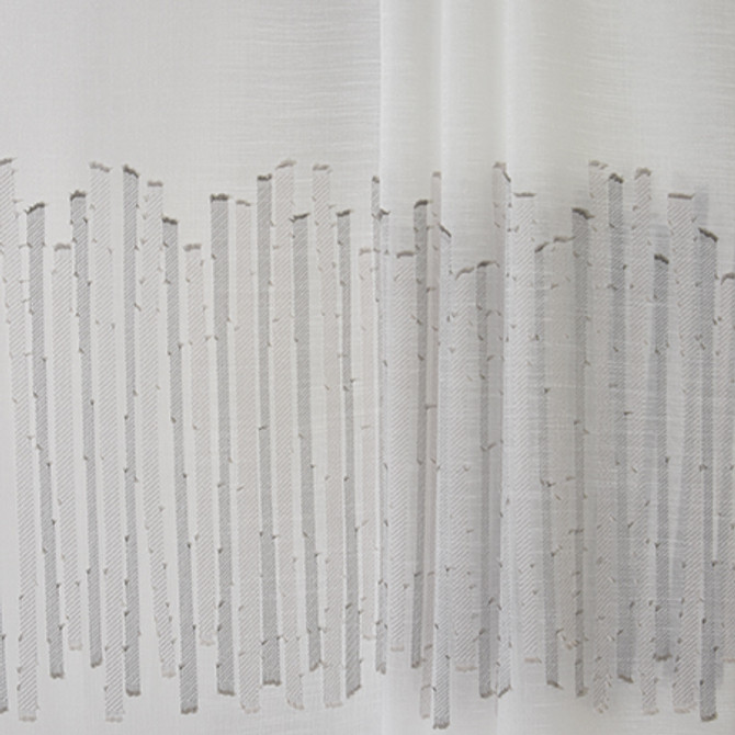 Carole Fabric Fall Across Mica Sheer Philosophy 100% Polyester Turkey 15 1/2" V 122" - My Fabric Connection -