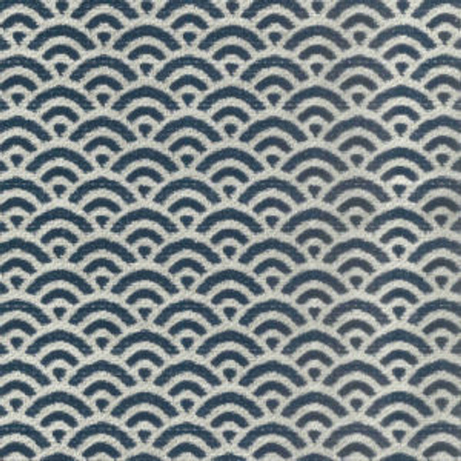 Norbar Fabric Montreal Indigo PRISM BLUES 100% POLYESTER CHINA 2 3/4"V 2"H 54 - My Fabric Connection -