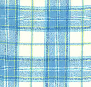 Norbar Fabric Sumner Capri Blue 512 PRISM BLUES 100% COTTON INDIA 7"V 6 1/2"H 54 - My Fabric Connection -