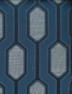Norbar Fabric Comedy Dark Blue SPLENDOR 66% POLYESTER 17% VISCOSE CHINA 8 1/2"V 5"H 54" - My Fabric Connection -