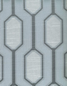 Norbar Fabric Comedy Light Blue SPLENDOR 66% POLYESTER 17% VISCOSE CHINA 8 1/2"V 5"H 54" - My Fabric Connection -