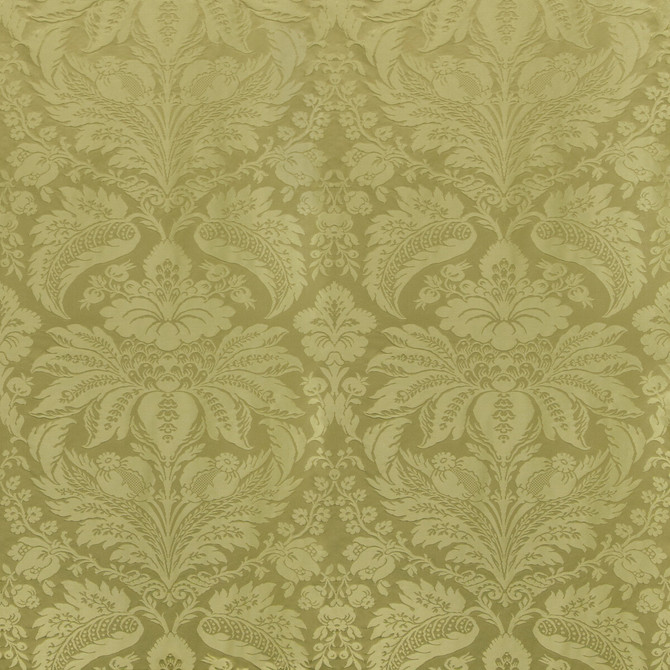 Brunschwig & Fils Fabric Damask Pierre Olive Fabric COTTON - 70%;SILK - 30% France LIGHT </p><p>Repeat: H: 25.5, V: 31 51 - My Fabric Connection -