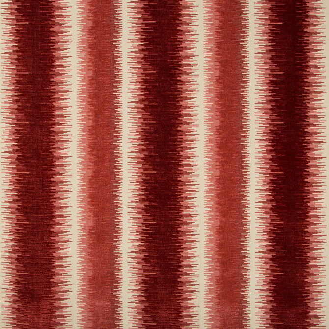 Brunschwig & Fils Fabric Bromo Velvet Red Fabric VISCOSE - 56%;COTTON - 44% India HEAVY </p><p>Repeat: H: 8.88, V: 23 54 - My Fabric Connection -