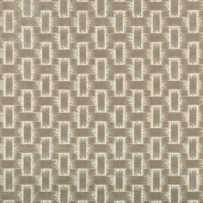 Brunschwig & Fils Fabric Chambord Velvet Smoke Fabric COTTON - 84%;LINEN - 16% India HEAVY </p><p>Repeat: H: 6.77, V: 2.99 55.1 - My Fabric Connection -