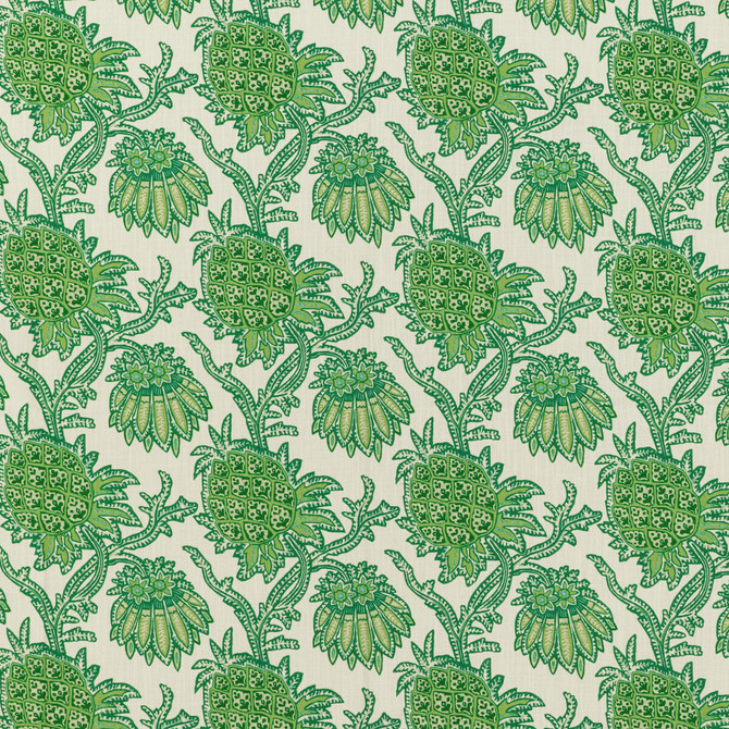 Brunschwig & Fils Fabric Brassac Print Green Fabric POLYESTER - 100% Italy HEAVY </p><p>Repeat: H: 9.05, V: 13.38 55.11 - My Fabric Connection -