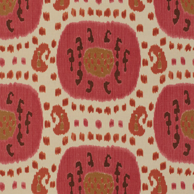 Brunschwig & Fils Fabric Samarkand Cotton And Linen Print Dusty Rose/Rust Fabric COTTON - 52%;LINEN - 48% United States </p><p>Repeat: H: 30, V: 19.25 48 - My Fabric Connection -