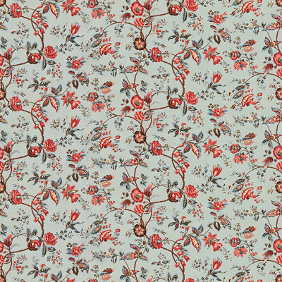 Brunschwig & Fils Fabric Bougainville Cotton Print Bleu Fabric COTTON - 100% France </p><p>Repeat: H: 57.25, V: 18.75 58 - My Fabric Connection -