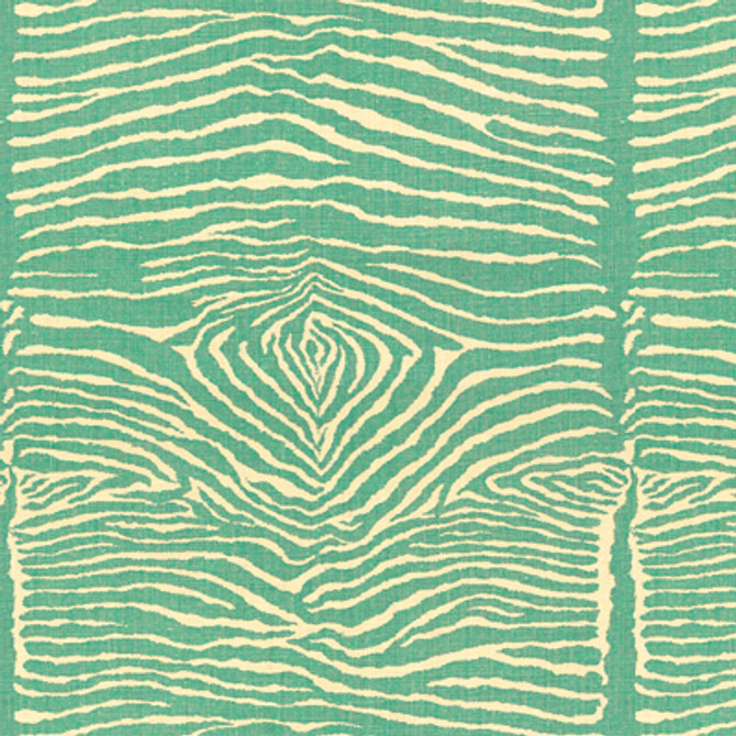 Brunschwig & Fils Fabric Le Zebre Aqua Fabric LINEN - 100% United States </p><p>Repeat: H: 24.5, V: 27 48 - My Fabric Connection -