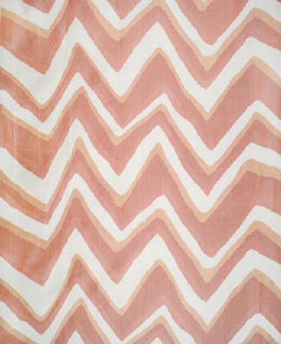 Brunschwig & Fils Fabric Chevron Bar Silk Warp Print Coral Fabric SILK - 100% Philippines </p><p>Repeat: H: 50, V: 19 50 - My Fabric Connection -