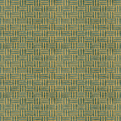 Brunschwig & Fils Fabric Reed Texture Aquamarine Fabric RAYON - 55%;COTTON - 45% United States </p><p>Repeat: H: 1.75, V: 1.5 54 - My Fabric Connection -
