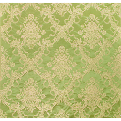Brunschwig & Fils Fabric Charlieu Lampas Vert/Ivoire Fabric COTTON - 73%;SILK - 27% France </p><p>Repeat: H: 48, V: 24.25 48 - My Fabric Connection -