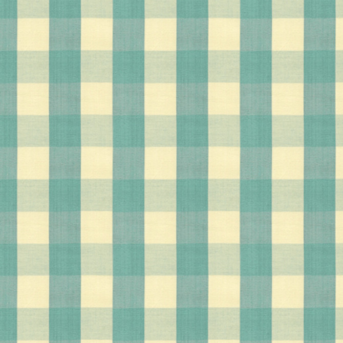 Brunschwig & Fils Fabric Carsten Check Aqua Fabric COTTON - 100% India MEDIUM </p><p>Repeat: H: 2, V: 2 53 - My Fabric Connection -