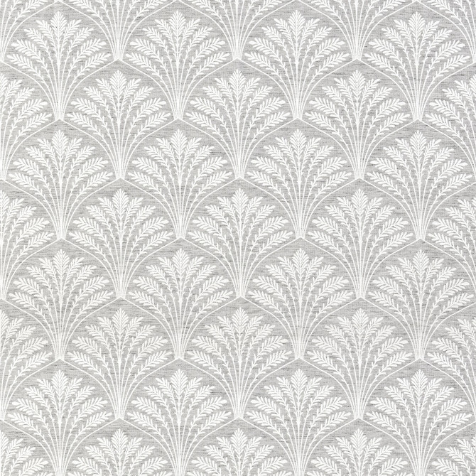 Clarke And Clarke Fabric Freja Charcoal Fabric POLYESTER - 92%;COTTON - 8% India </p><p>Repeat: H: 9, V: 9.06 55 - My Fabric Connection -