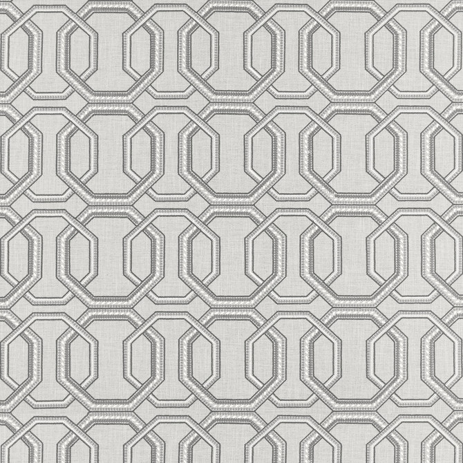 Clarke And Clarke Fabric Repeat Silver Fabric COTTON - 63%;POLYESTER - 35%;VISCOSE - 2% India </p><p>Repeat: H: 10.75, V: 9.34 54 - My Fabric Connection -