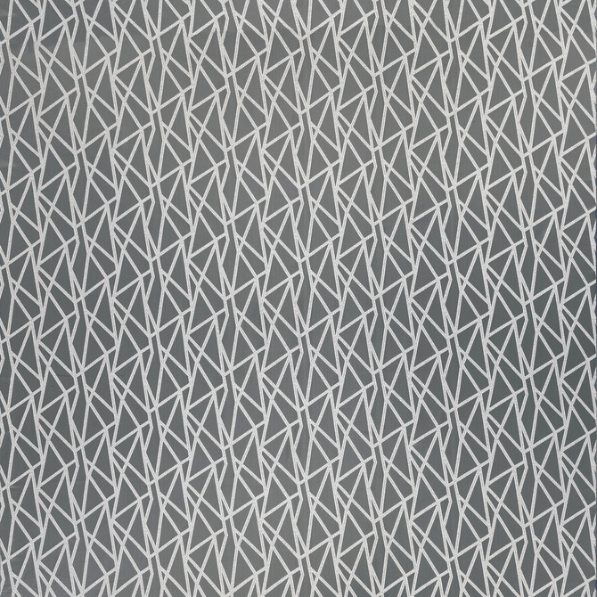 Clarke And Clarke Fabric Geomo Pewter Fabric POLYESTER - 75%;COTTON - 25% India </p><p>Repeat: H: 13.5, V: 6.7 54 - My Fabric Connection -