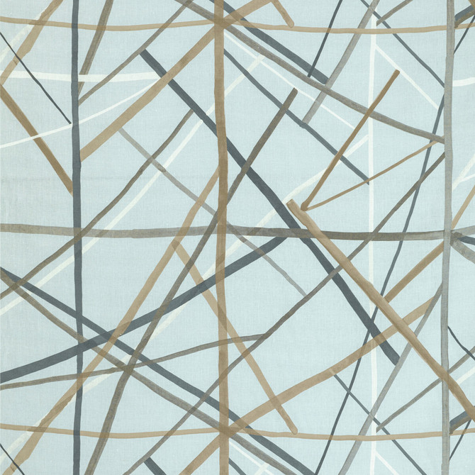 Lee Jofa Modern Fabric Simpatico Print Cinder Fabric LINEN - 100% Italy MEDIUM </p><p>Repeat: H: 27.56, V: 41.34 55.12 - My Fabric Connection -