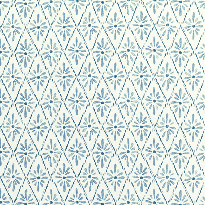 Kravet Basics Fabric Malina Larkspur Fabric COTTON - 100% India MEDIUM </p><p>Repeat: H: 6.75, V: 4.5 54 - My Fabric Connection -