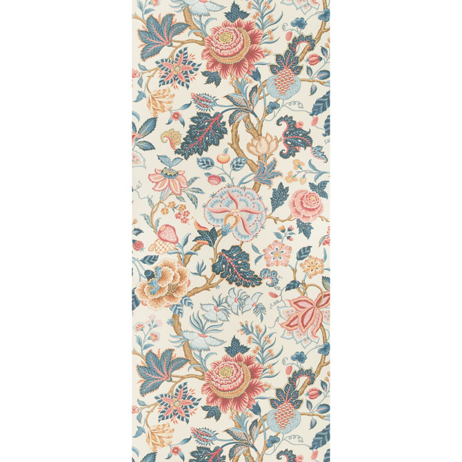 Brunschwig & Fils Wallcovering Nizam Red/Blue Wallcovering WOOD PULP - 45%;BINDER - 20%;MINERAL FILLERS - 20%;POLYESTER - 15% United Kingdom </p><p>Repeat: H: 27.5, V: 46.8 27.5 - My Fabric Connection -