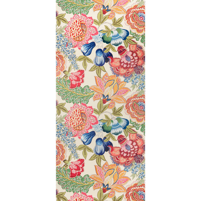 Brunschwig & Fils Wallcovering Karabali Jewel Wallcovering PAPER - 100% United Kingdom </p><p>Repeat: H: 26.25, V: 26.25 27.5 - My Fabric Connection -