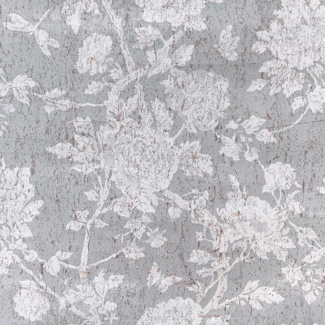 Brunschwig & Fils Wallcovering Les Pivoines Grey Wallcovering CORK - 50%;NON WOVEN - 50% United Kingdom </p><p>Repeat: H: 33.46, V: 35 35 - My Fabric Connection -