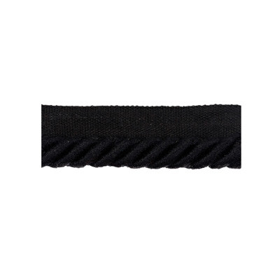 Brunschwig & Fils Trim Coeur Cable-L Black Trim COTTON - 60%;VISCOSE - 40% France </p><p>Repeat: H: , V: 1 - My Fabric Connection -