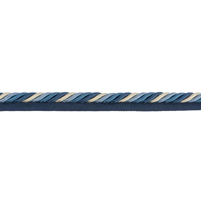 Brunschwig & Fils Trim Soie Cord Canton Blue Trim COTTON - 73%;SILK - 20%;POLYESTER - 7% China </p><p>Repeat: H: , V: 0.5 - My Fabric Connection -