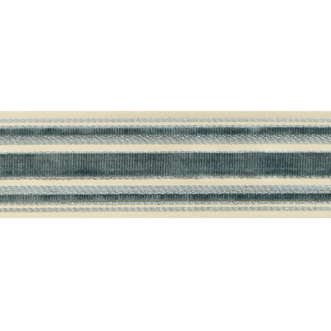 Brunschwig & Fils Trim Canton Tape Teal Trim COTTON - 56%;VISCOSE - 44% India </p><p>Repeat: H: 2.4, V: 0 2.4 - My Fabric Connection -