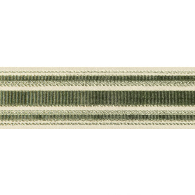 Brunschwig & Fils Trim Canton Tape Moss Trim COTTON - 56%;VISCOSE - 44% India </p><p>Repeat: H: 2.4, V: 0 2.4 - My Fabric Connection -