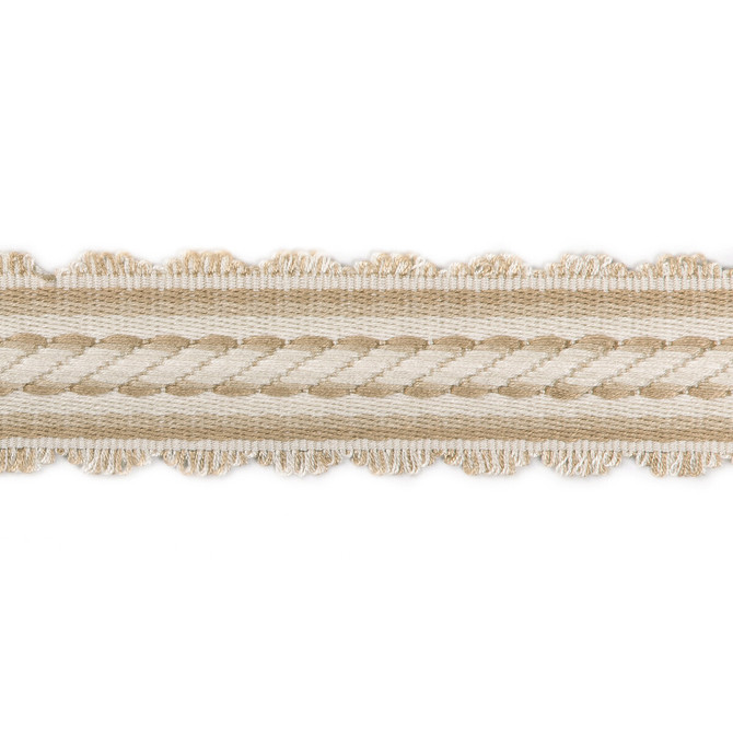 Brunschwig & Fils Trim Jacqueline Braid Beige Trim VISCOSE - 100% China </p><p>Repeat: H: 0.39, V: 0 1.57 - My Fabric Connection -