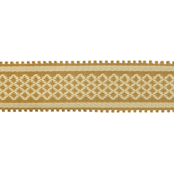 Brunschwig & Fils Trim Bastille Braid Gold Trim ACETATE - 100% China </p><p>Repeat: H: 0.66, V: 0 1.77 - My Fabric Connection -