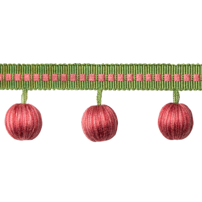Brunschwig & Fils Trim Claude Ball Fringe Berry Trim VISCOSE - 100% China </p><p>Repeat: H: 1.77, V: 0 1.77 - My Fabric Connection -