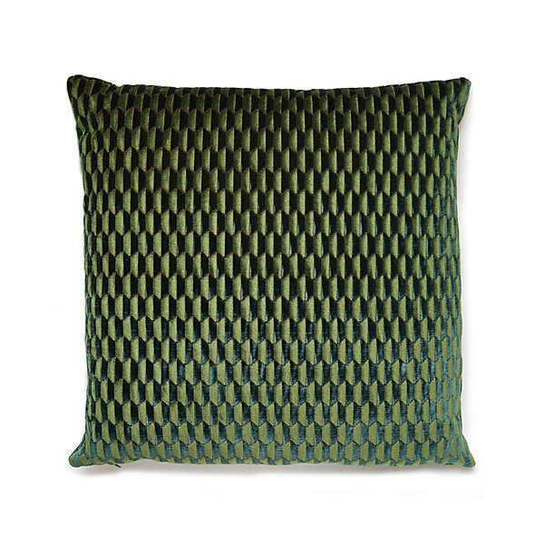 Scalamandre Pillow Allegra Velvet Pillow/Emerald Pillow 72% VISCOSE / 25% COTTON /|3% ACRYLIC </p><p>Repeat: H: , V: - My Fabric Connection -
