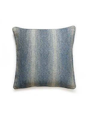 Scalamandre Pillows Despres Weave Pillow 22 X 22 - Indigo SCDESPPILL0004 MODERN LUXURY 75% POLYESTER 18% VISCOSE 7% COTTON U.S.A. Horizontal: and Vertical: 0 - My Fabric Connection -